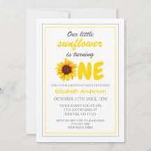 Primer cumpleaños de Little Sunflower