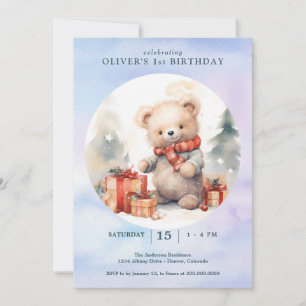 Invitación Primer cumpleaños de los navidades