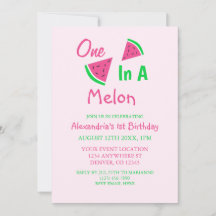 Primer Cumpleaños De One In A Melon