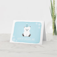 Primer cumpleaños de Oso Polar Azul Invierno de On
