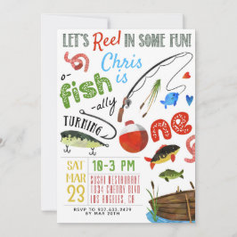 Invitación Primer cumpleaños de pesca