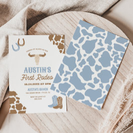 Invitación Primer cumpleaños de Rodeo Cowboy