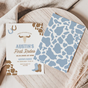 Invitación Primer cumpleaños de Rodeo Cowboy