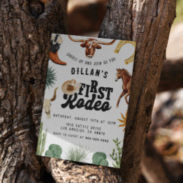 Invitación Primer cumpleaños de Rodeo Cowboy