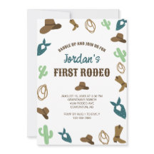 Primer cumpleaños de Rodeo Primer Cowboy Cute Occi