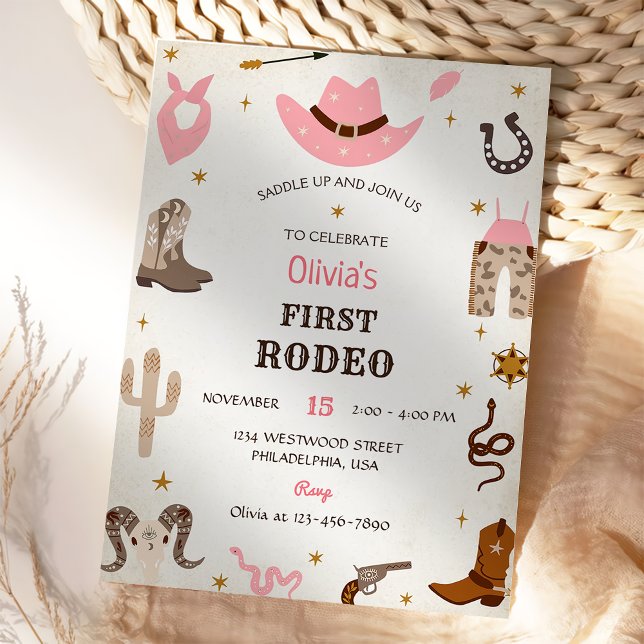 Invitación Primer cumpleaños de Rodeo Rústico de Cumpleaños O (Subido por el creador)