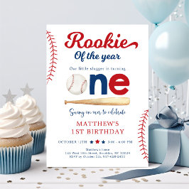 Invitación Primer cumpleaños de Rookie of the Year en el béis