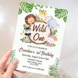 Invitación Primer cumpleaños de Safari