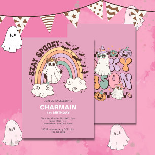 Invitación Primer cumpleaños de Stay Spooky Halloween