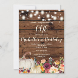 Invitación Primer cumpleaños de un Chica de oro ruso