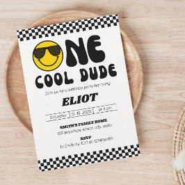 Invitación Primer cumpleaños de un chico de Guay feliz