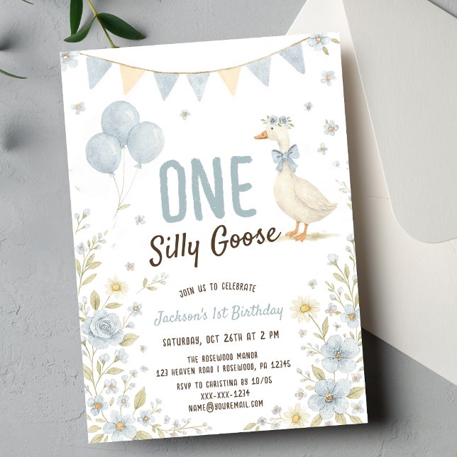 Invitación Primer cumpleaños de un chico tonto (Subido por el creador)