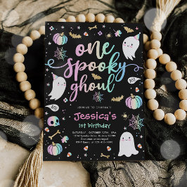 Invitación Primer cumpleaños de un fantasma espeluznante