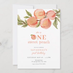 Invitación Primer cumpleaños de una beca dulce