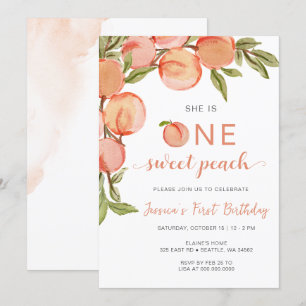 Invitación Primer cumpleaños de una dulce