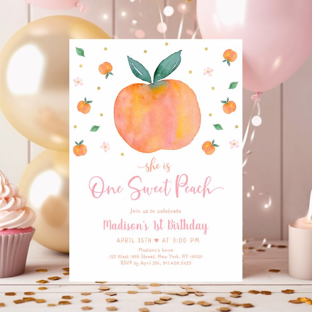 Invitación Primer cumpleaños de una dulce (Subido por el creador)