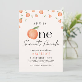 Invitación Primer cumpleaños de una dulce