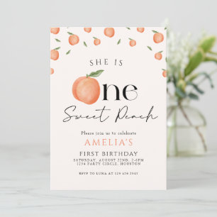 Invitación Primer cumpleaños de una dulce