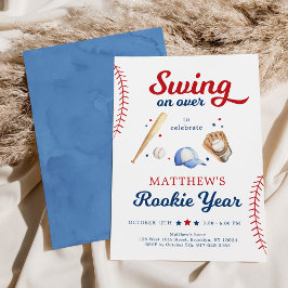 Invitación Primer cumpleaños del Año Rookie de Béisbol