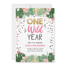 Primer cumpleaños del Chica Safari Gold de un año 