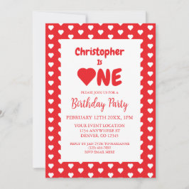 Invitación Primer cumpleaños del corazón