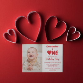 Invitación Primer cumpleaños del corazón