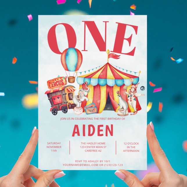 Invitación Primer cumpleaños del Festival de Circo de Carnava (Subido por el creador)