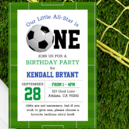 Invitación Primer cumpleaños del fútbol