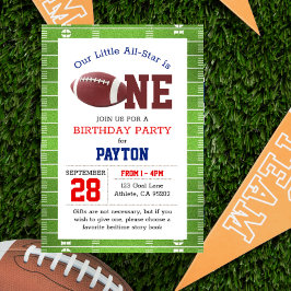 Invitación Primer cumpleaños del fútbol