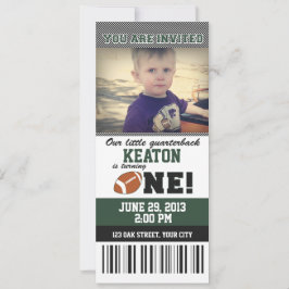 Invitación Primer cumpleaños del fútbol