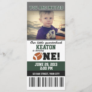 Invitación Primer cumpleaños del fútbol