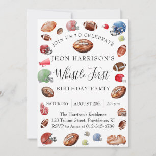 Invitación Primer cumpleaños del fútbol