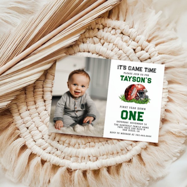 Invitación Primer cumpleaños del fútbol al primer año (Subido por el creador)