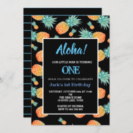 Invitación Primer cumpleaños del niño del primer niño de la p