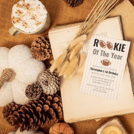 Invitación Primer cumpleaños del novato del año en el fútbol