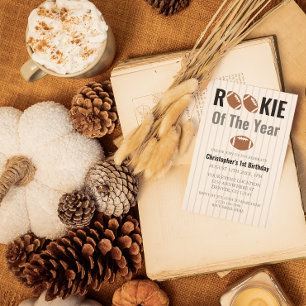 Invitación Primer cumpleaños del novato del año en el fútbol