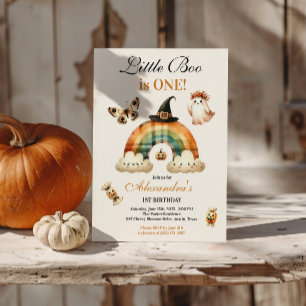 Invitación Primer cumpleaños del Pequeño Boo Occidental