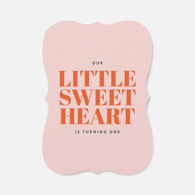 Invitación Primer cumpleaños del pequeño Chica de San Valentí (Subido por el creador)