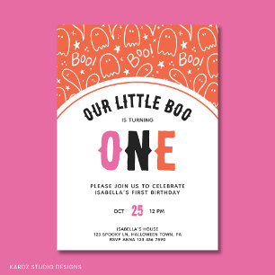 Invitación Primer cumpleaños del pequeño Chica de tazas de Ha