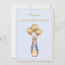 Primer cumpleaños del personalizado Pedro el Conej