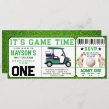 Primer cumpleaños del primer boleto de golf de Yea