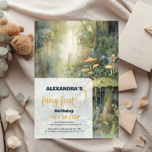 Invitación Primer cumpleaños del primer Chica de productos lá