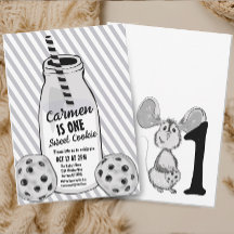 Primer cumpleaños del ratón de leche y galleta