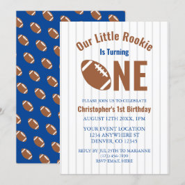 Invitación Primer cumpleaños del Rookie Football