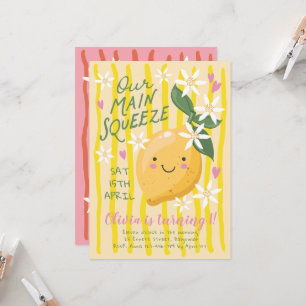 Invitación Primer Cumpleaños Limón El Favorito