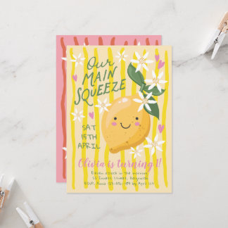 Invitación Primer Cumpleaños Limón El Favorito