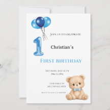 Primer cumpleaños niño