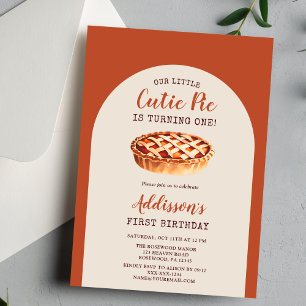 Invitación Primer cumpleaños otoño