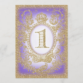 Invitación Primer cumpleaños una vez en el tiempo Princesa pú