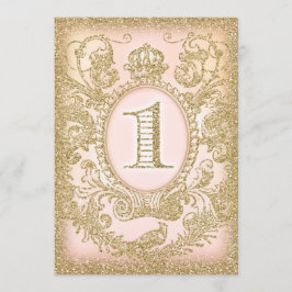 Invitación Primer cumpleaños, una vez, una princesa de tiempo
